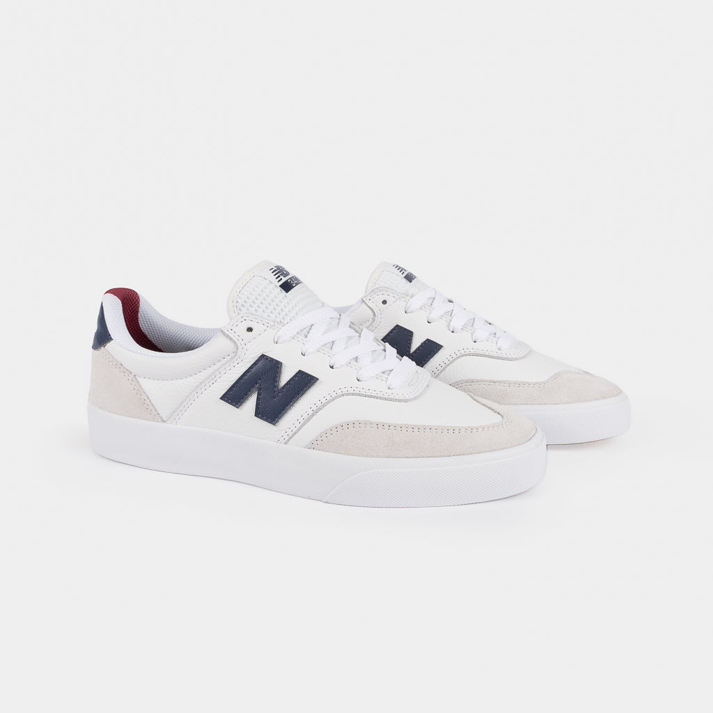 New Balance Numeric White Leather and Suede 340 Skate Shoes