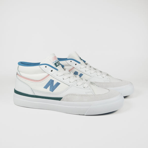 New Balance Numeric - 417 Franky Villani Shoes - White / Blue Laguna