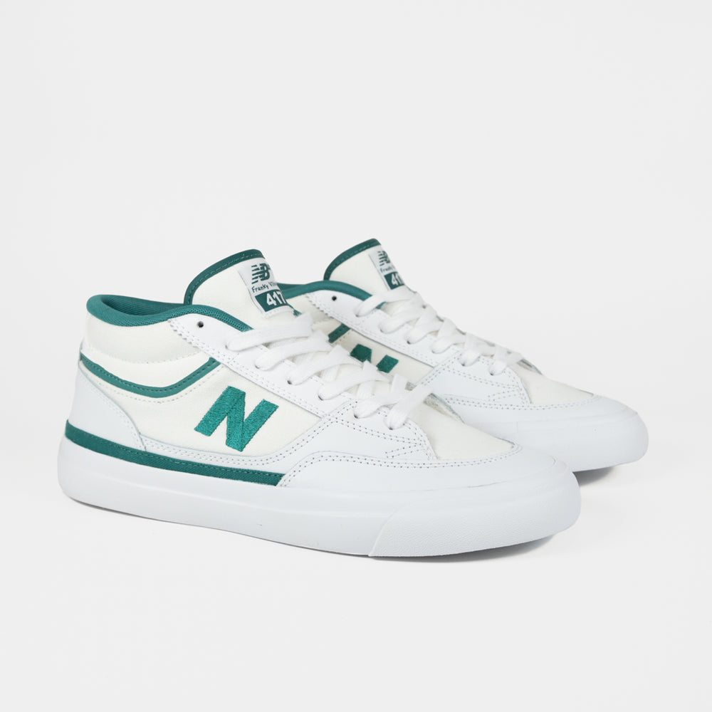 New Balance Numeric White Leather 417 Franky Villani Shoes