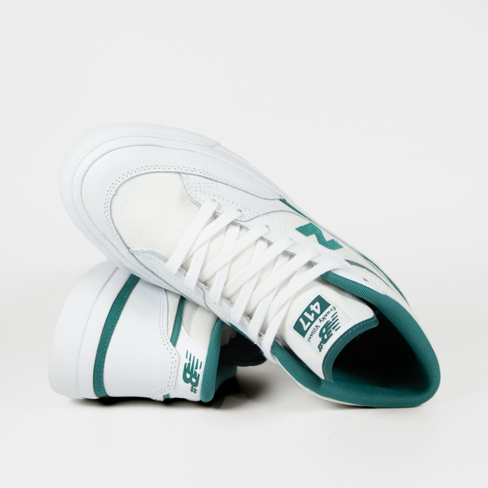 New Balance Numeric White Leather 417 Franky Villani Shoes