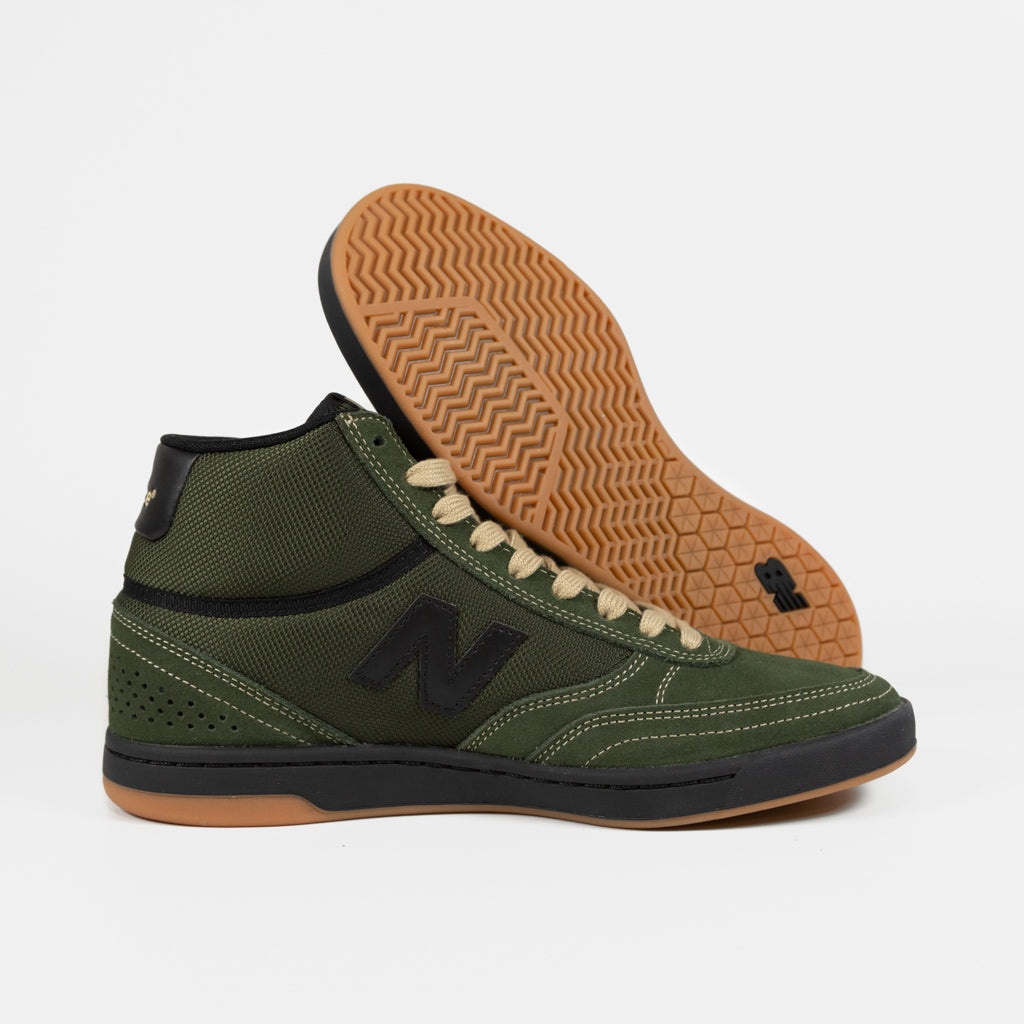 New Balance Numeric Green And Black 440 Hi Shoes