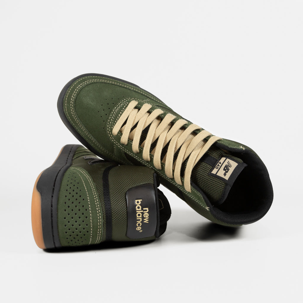 New Balance Numeric Green And Black 440 Hi Shoes