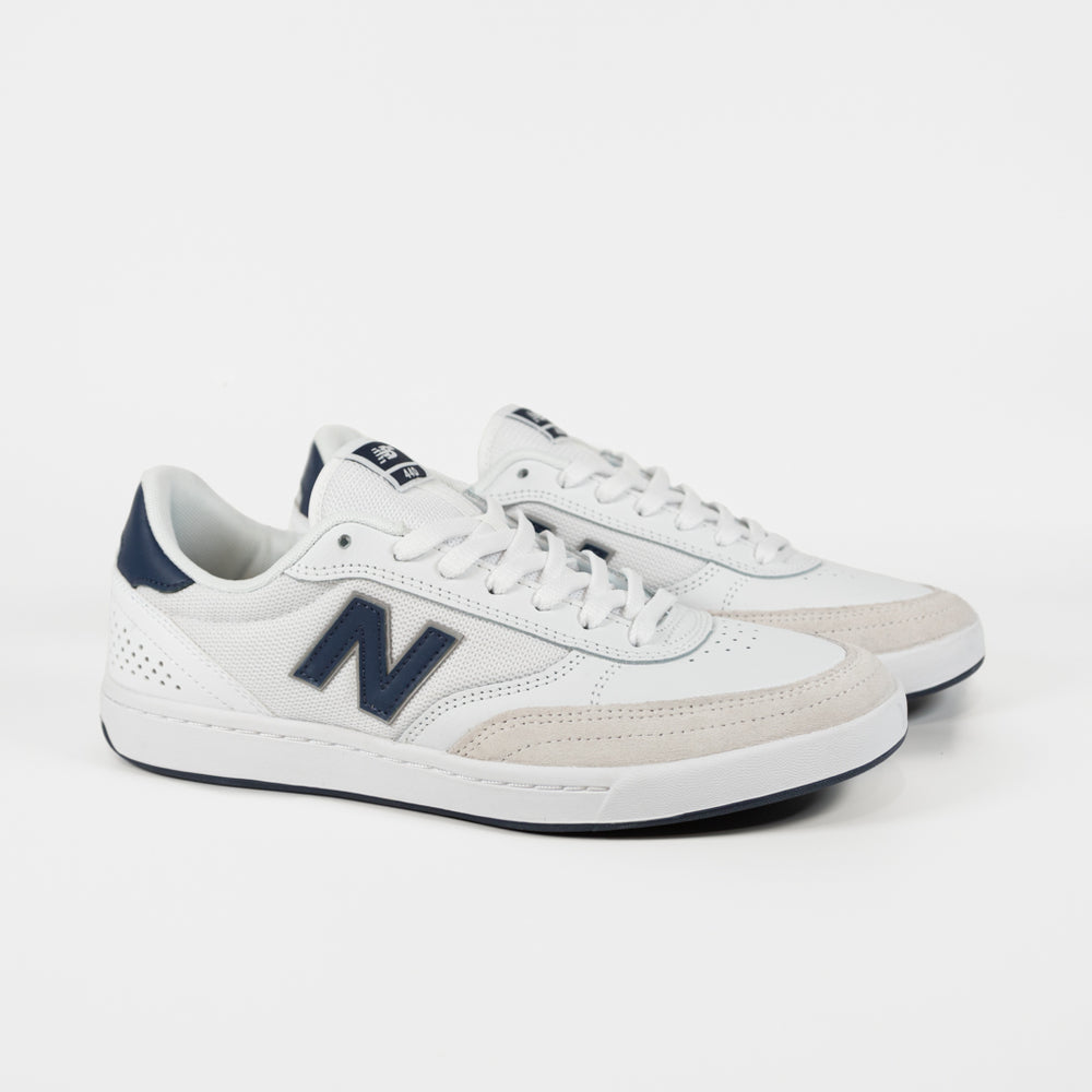 New Balance Numeric White Leather 440 Shoes