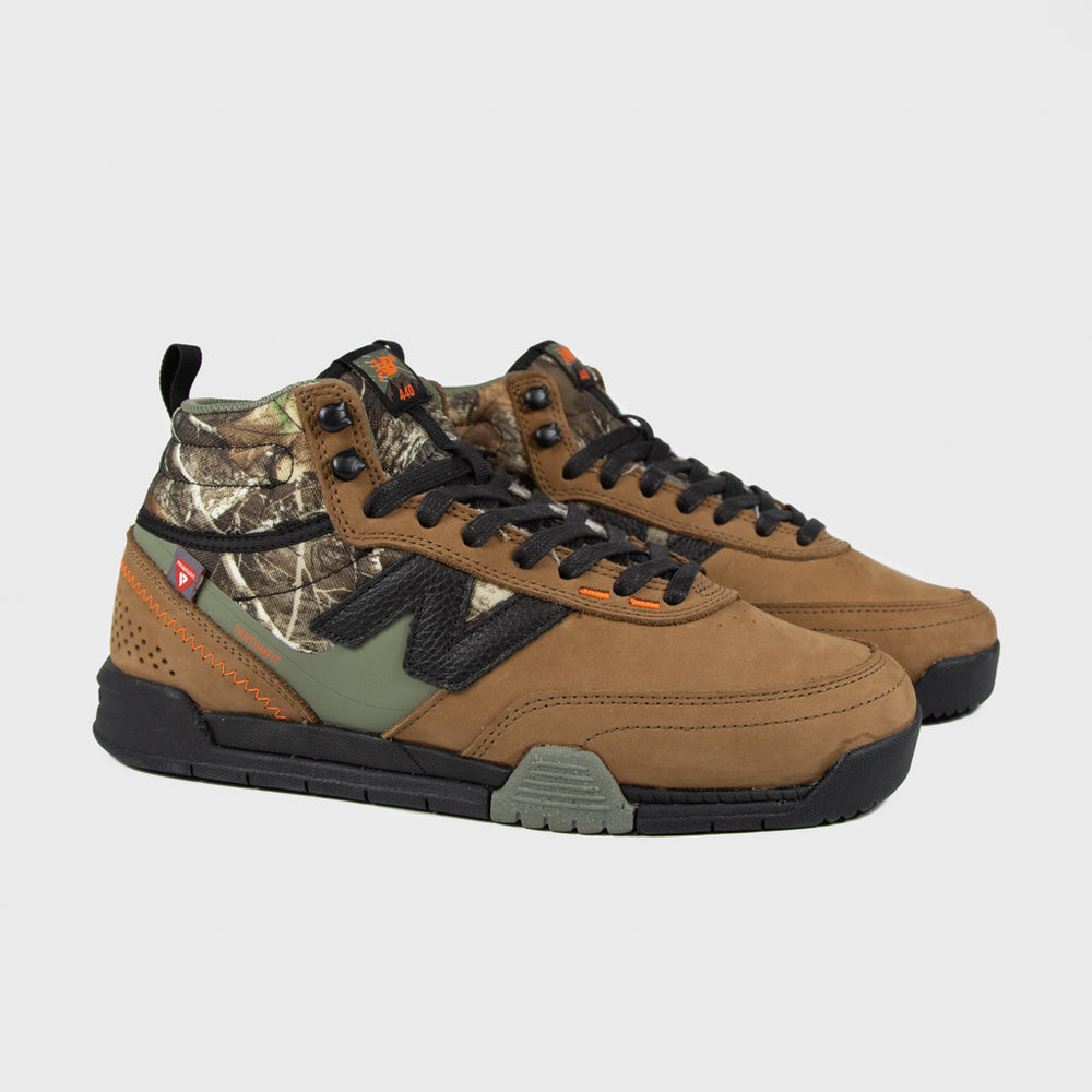 New Balance Numeric Woodland Brown 440 Trail High V2 Shoes