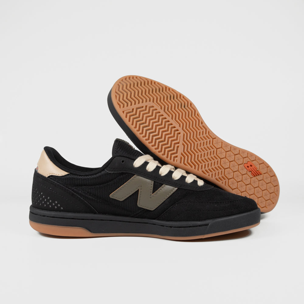 New Balance Numeric Black And Olive 440 V2 Shoes 