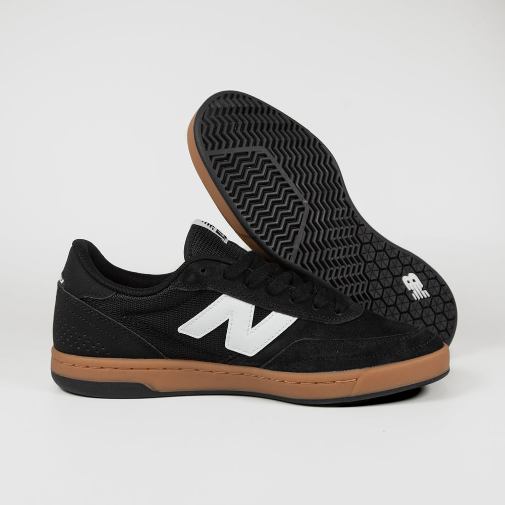 New Balance Numeric Black And Gum 440 V2 Shoes