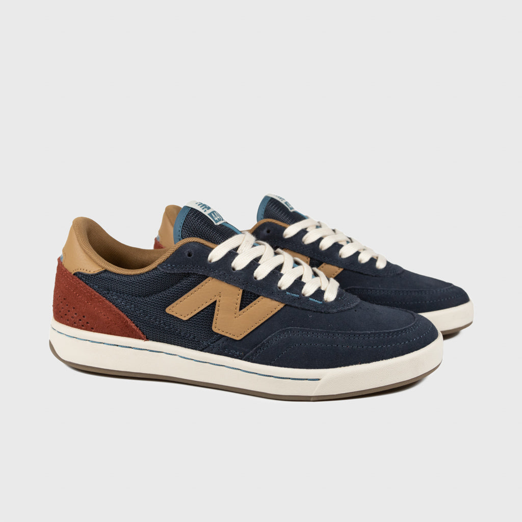 New Balance Numeric Navy And Tan 440 V2 Shoes