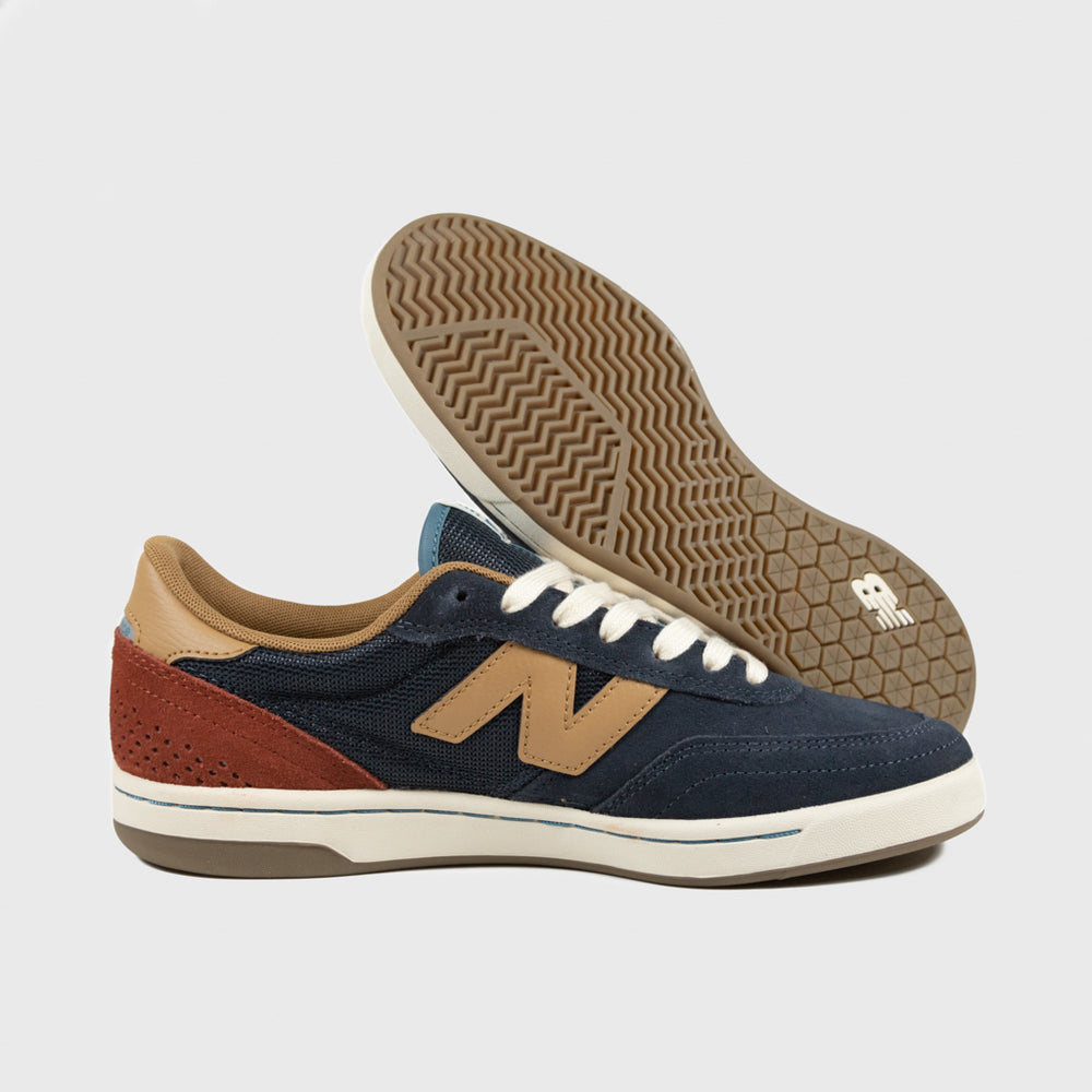 New Balance Numeric Navy And Tan 440 V2 Shoes