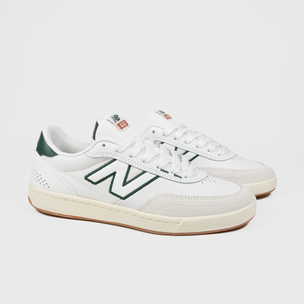 New Balance Numeric White Leather 440 V2 Shoes