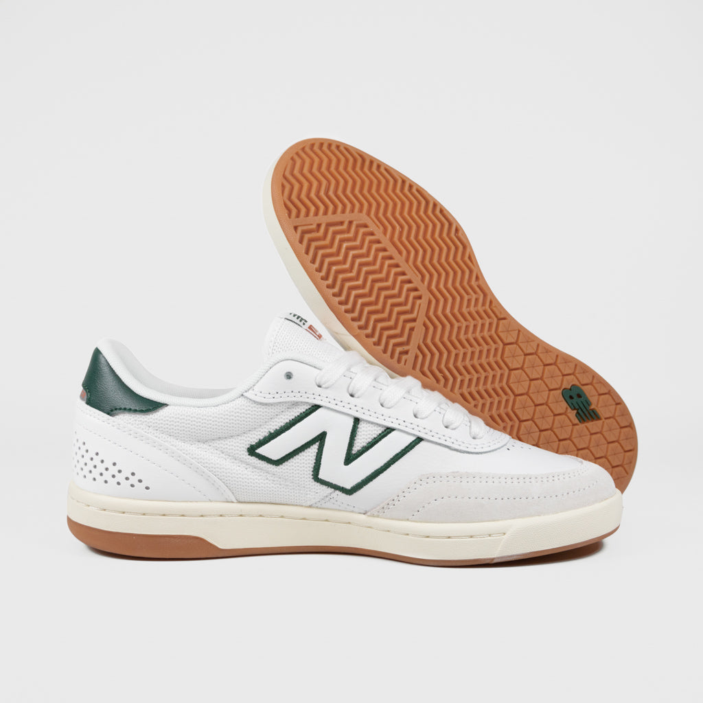 New Balance Numeric White Leather 440 V2 Shoes