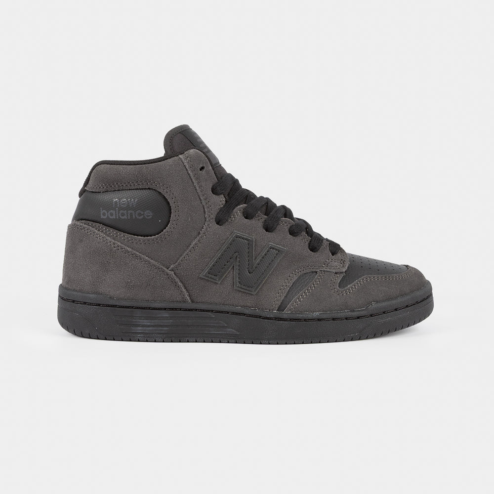 New Balance Numeric Charcoal Grey And Black 480 High Top Skate Shoes