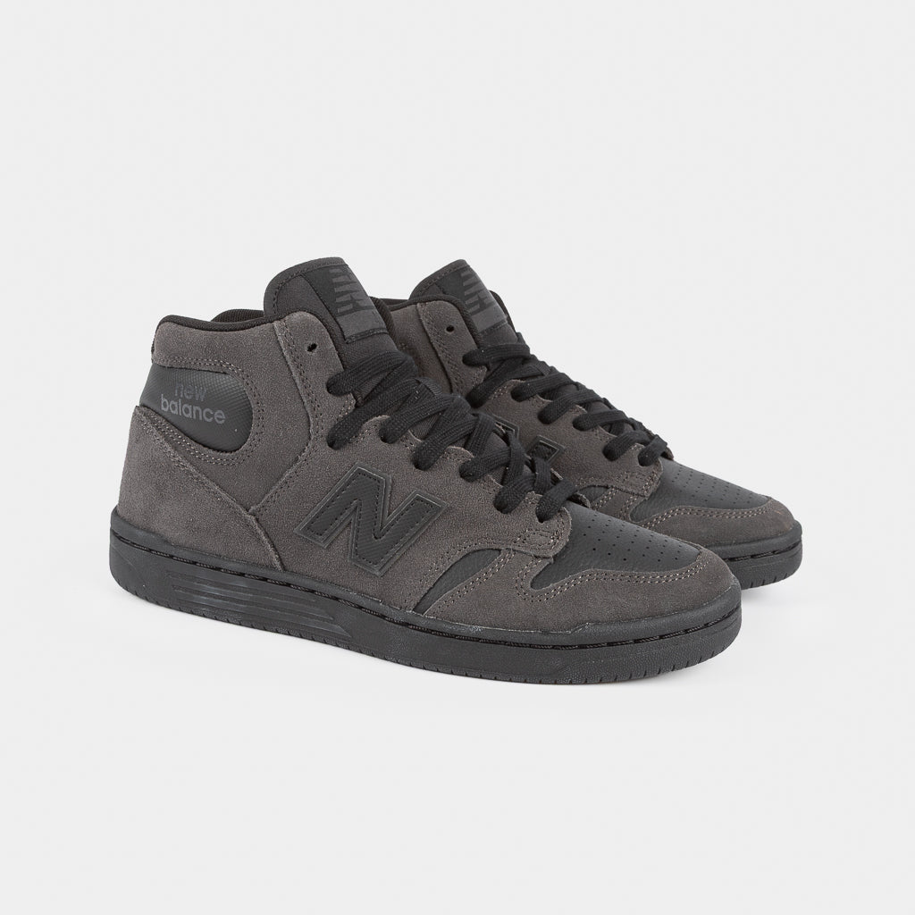 New Balance Numeric Charcoal Grey And Black 480 High Top Skate Shoes