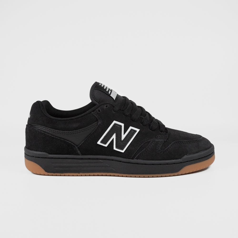 New Balance Numeric All Black Suede 480 Shoes