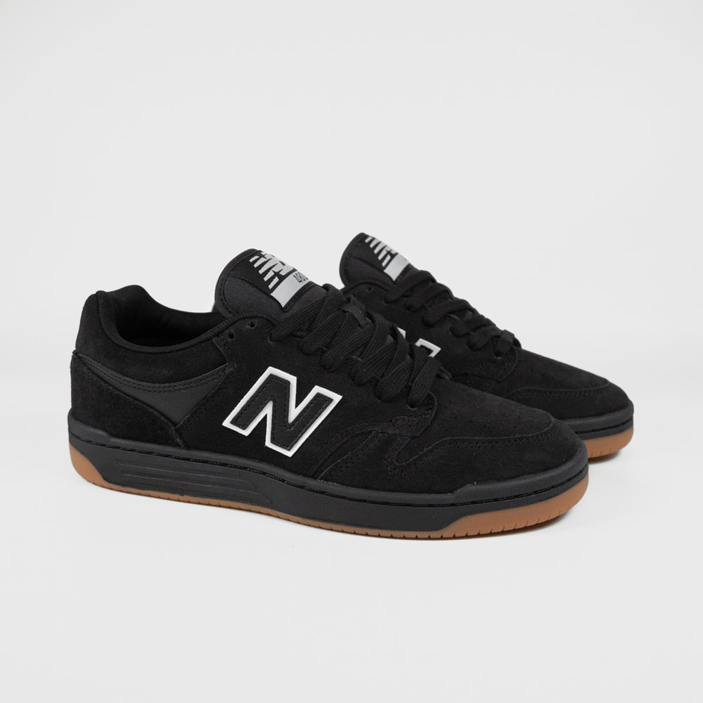 New Balance Numeric All Black Suede 480 Shoes