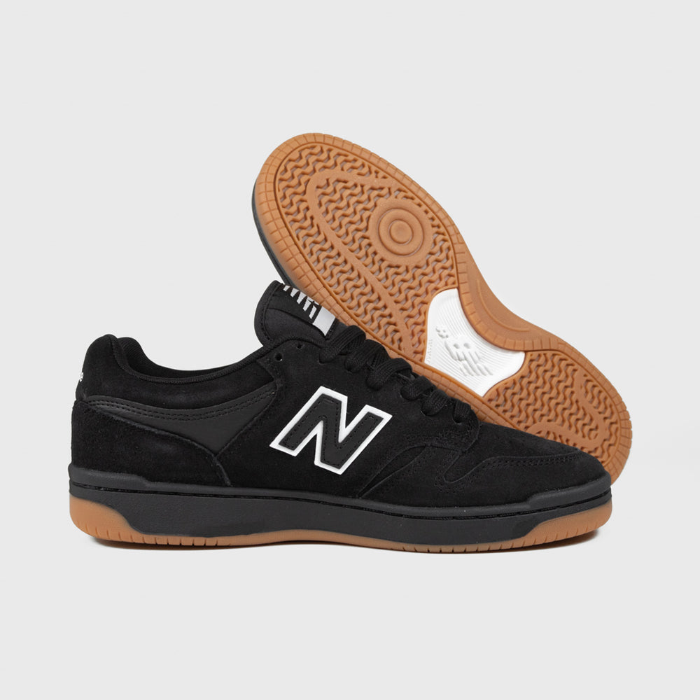 New Balance Numeric All Black Suede 480 Shoes