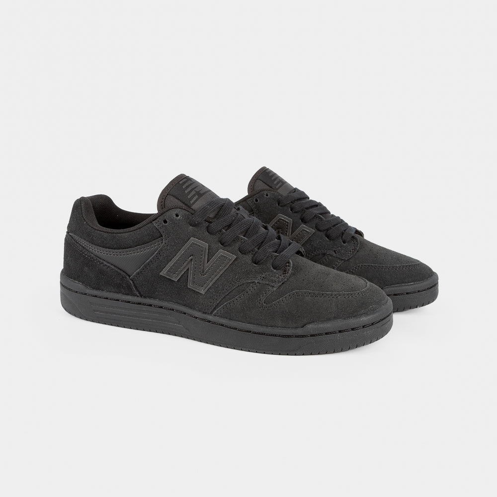 New Balance Numeric Full Black Suede 480 Skate Shoes