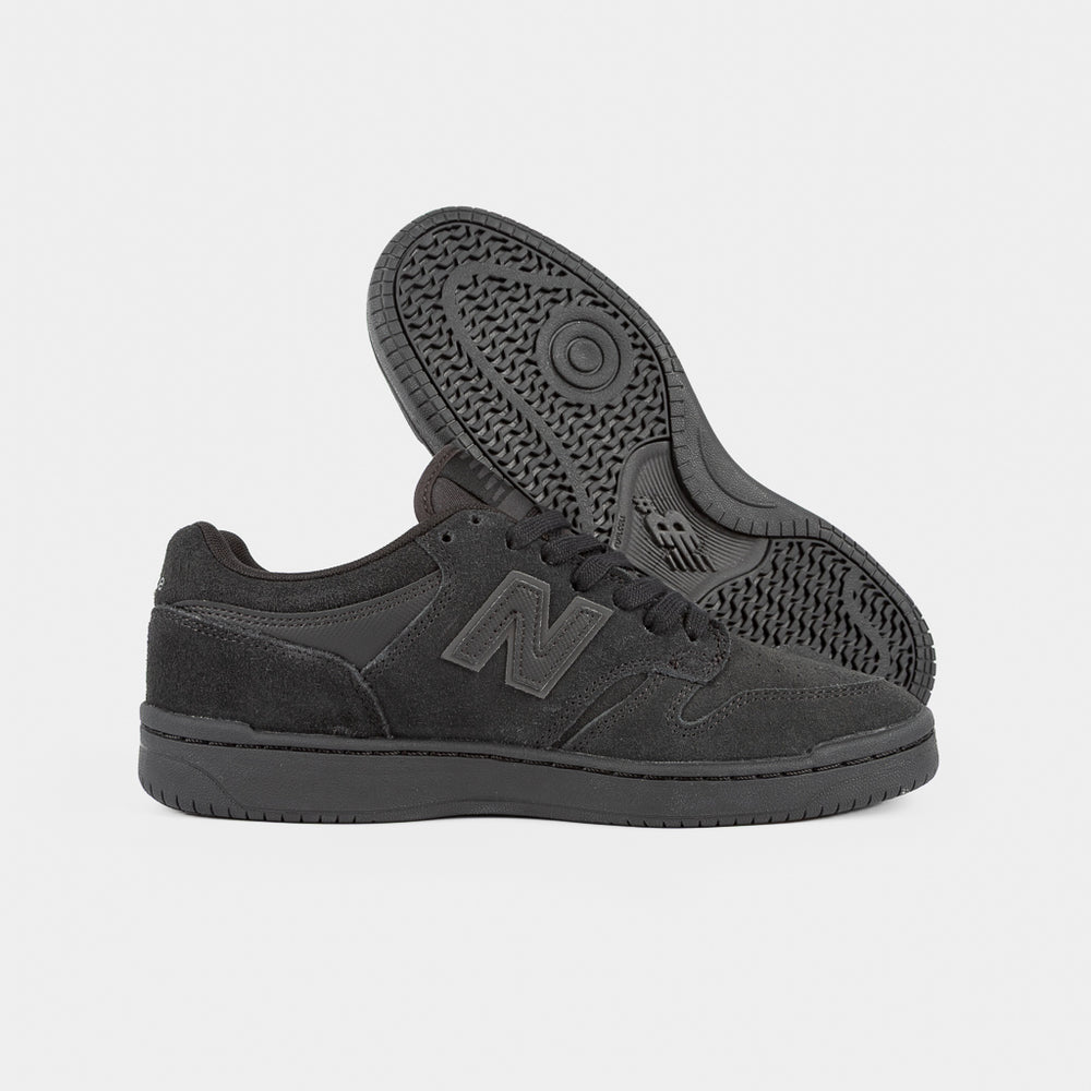 New Balance Numeric Full Black Suede 480 Skate Shoes