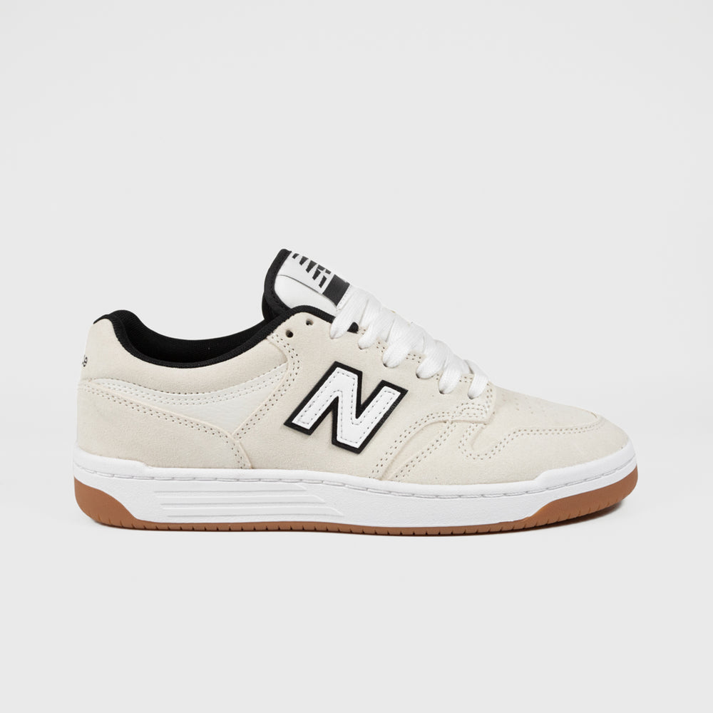 New Balance Numeric Cream White Suede 480 Shoes