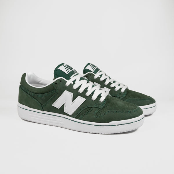 New Balance Numeric - 480 Shoes - Forest Green / White