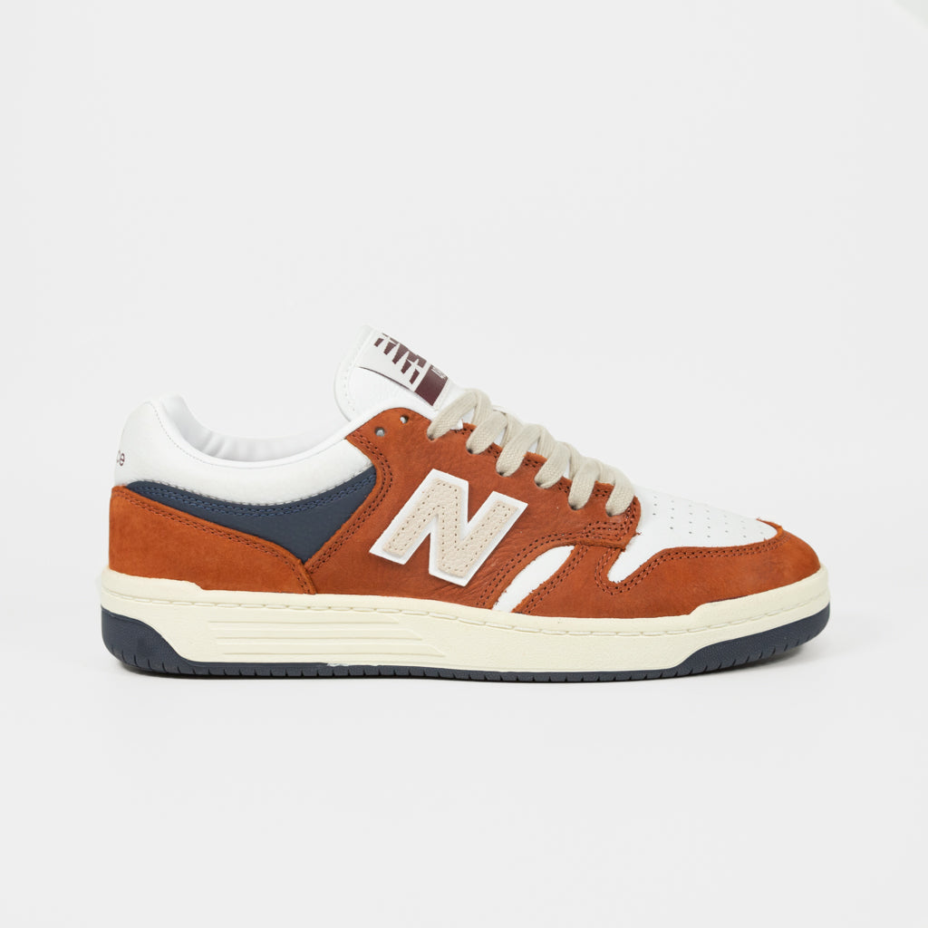 New Balance Numeric Rust And White 480 Shoes