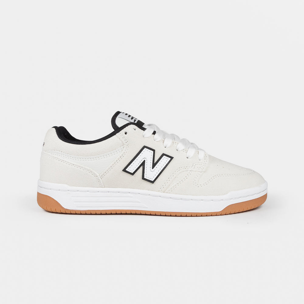 New Balance Numeric White Suede 480 Shoes