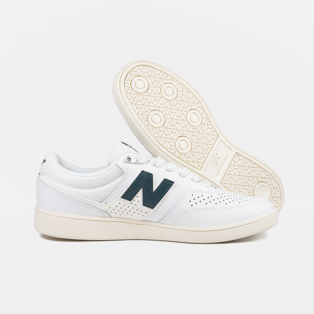 New Balance Numeric White Leather and Green 508 Brandon Westgate Shoes