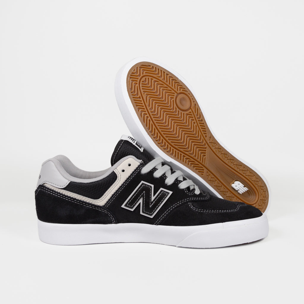 New Balance Numeric - 574 Vulc Shoes - Black / Grey – Welcome Skate Store