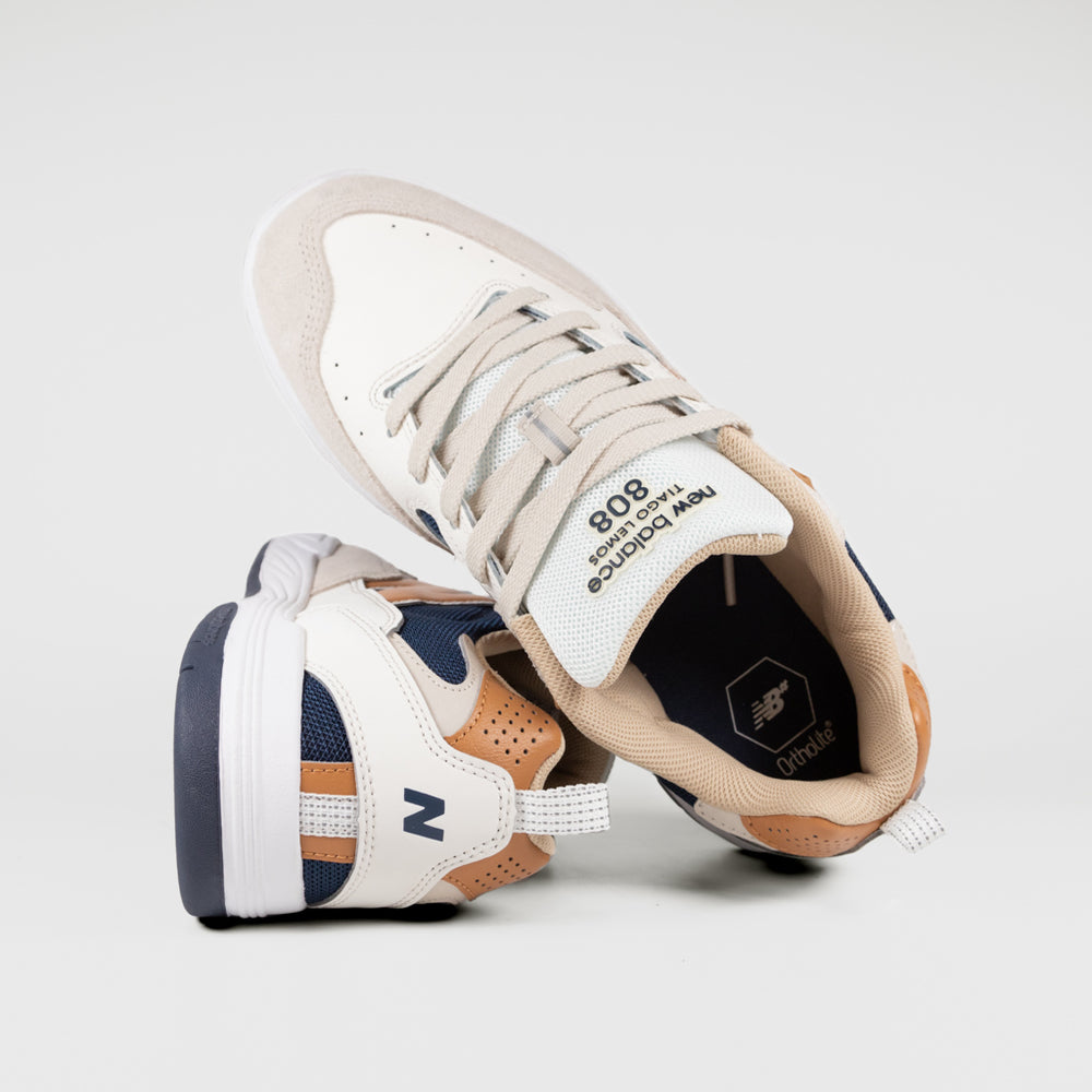 New Balance Numeric Sea Salt And Navy 808L Tiago Lemos Shoes