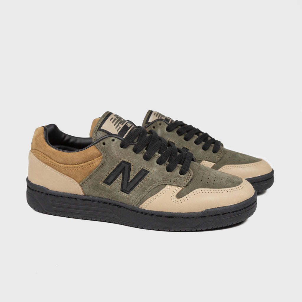 New Balance Numeric Olive And Brown 8Five2 480 Shoes