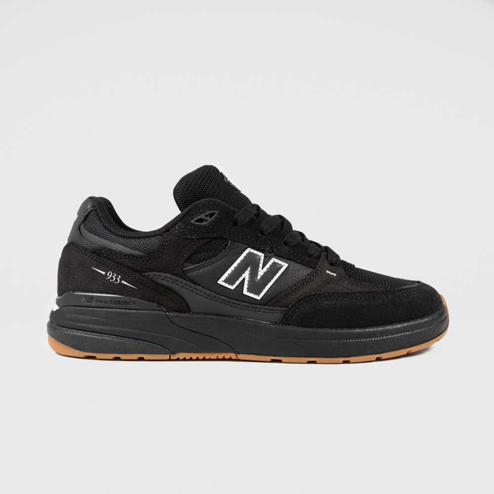 New Balance Numeric Black And Gum 933 Andrew Reynolds Shoes