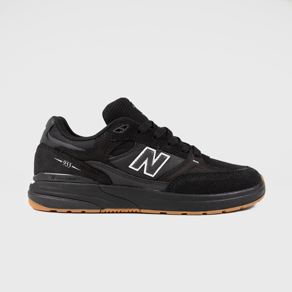 New Balance Numeric Black And Gum 933 Andrew Reynolds Shoes