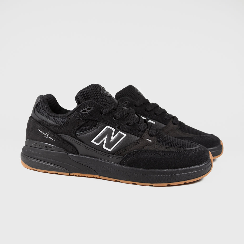 New Balance Numeric Black And Gum 933 Andrew Reynolds Shoes