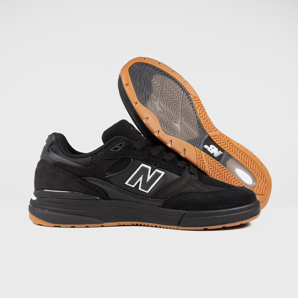 New Balance Numeric Black And Gum 933 Andrew Reynolds Shoes