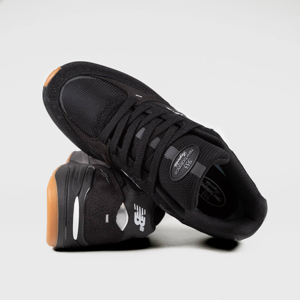 New Balance Numeric Black And Gum 933 Andrew Reynolds Shoes