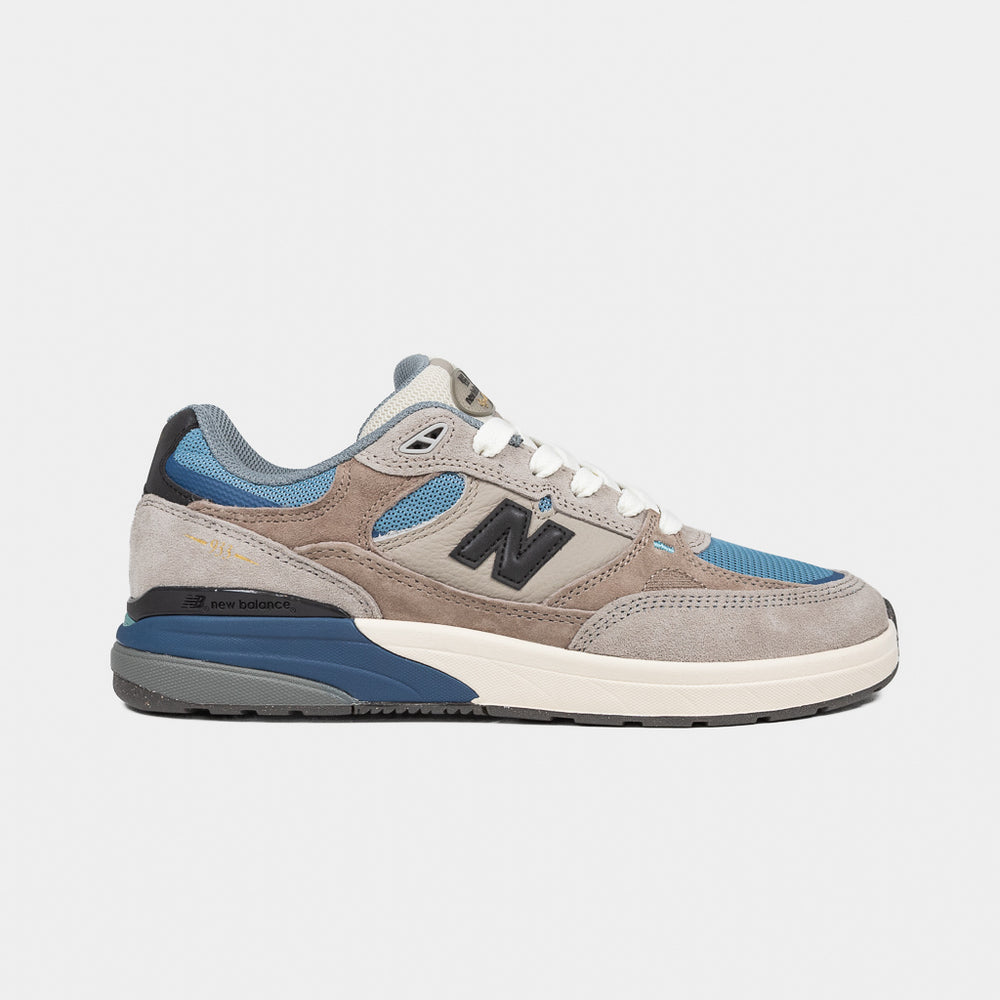 New Balance Numeric Mushroom Brown And Light Blue 933 Andrew Reynolds Shoes