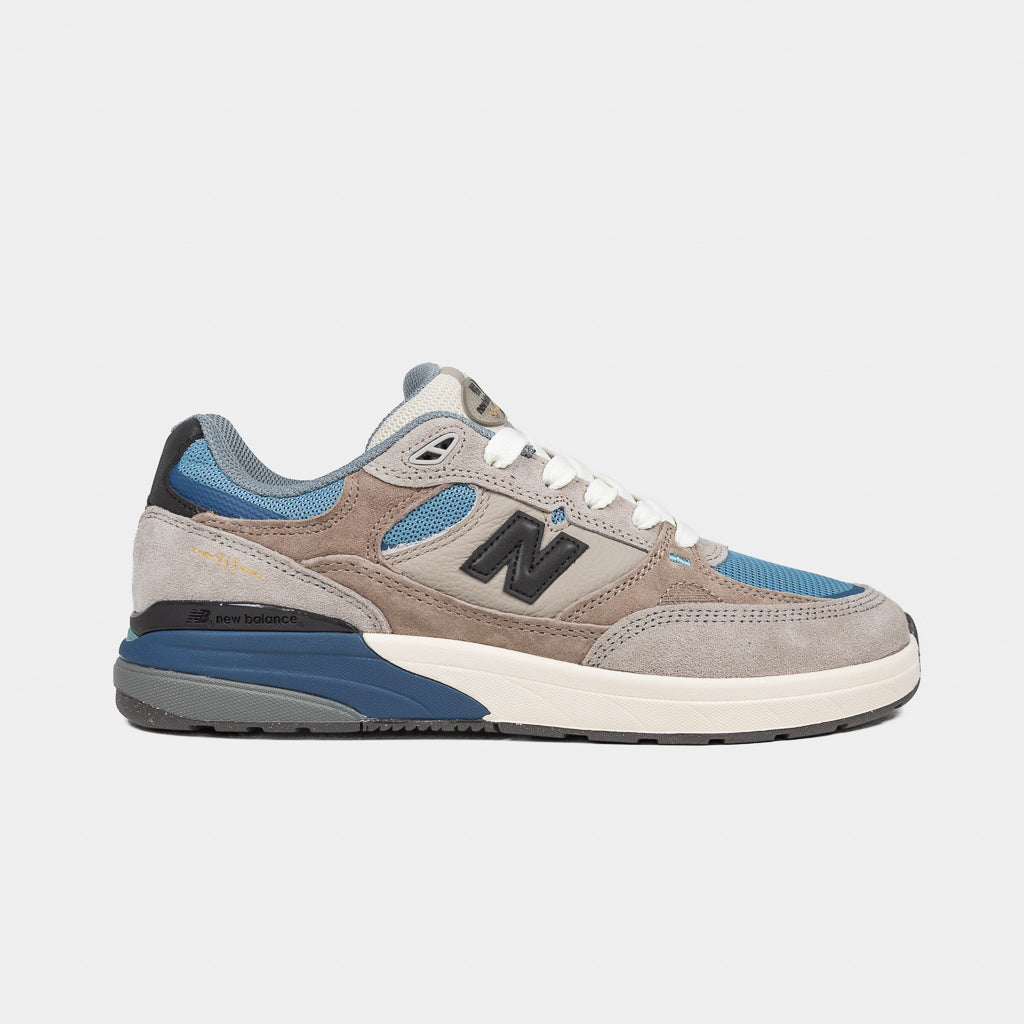 New Balance Numeric Mushroom Brown And Light Blue 933 Andrew Reynolds Shoes