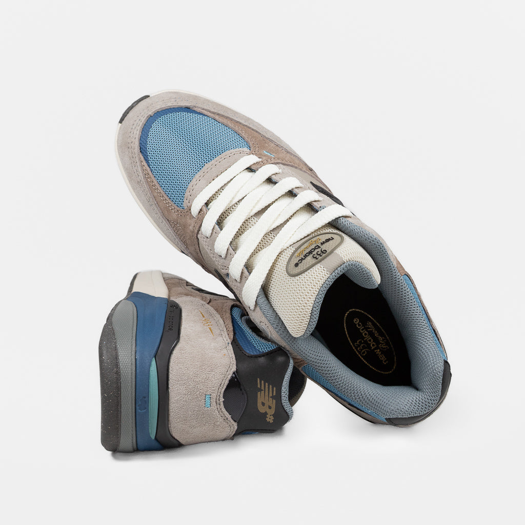 New Balance Numeric Mushroom Brown And Light Blue 933 Andrew Reynolds Shoes