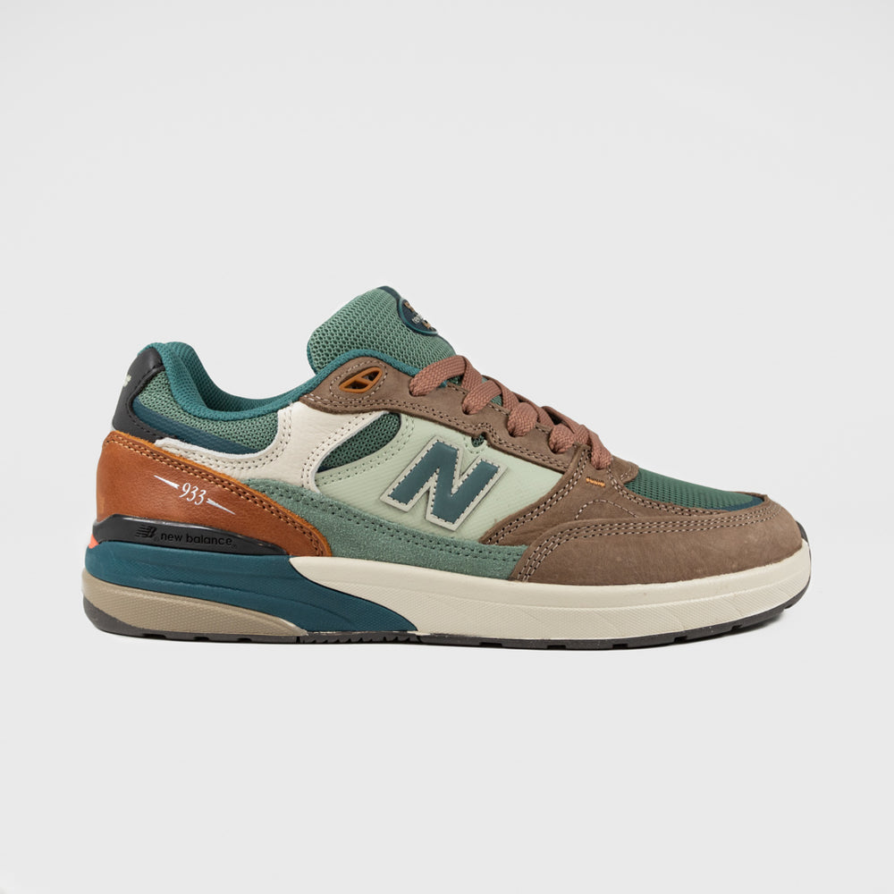 New Balance Numeric Mushroom And New Spruce 933 Andrew Reynolds Shoes