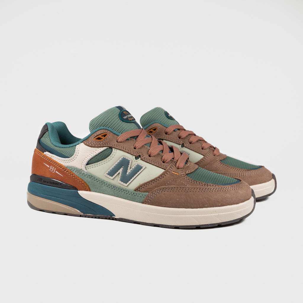 New Balance Numeric Mushroom And New Spruce 933 Andrew Reynolds Shoes