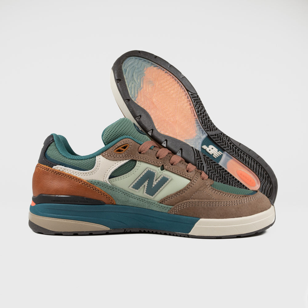 New Balance Numeric Mushroom And New Spruce 933 Andrew Reynolds Shoes