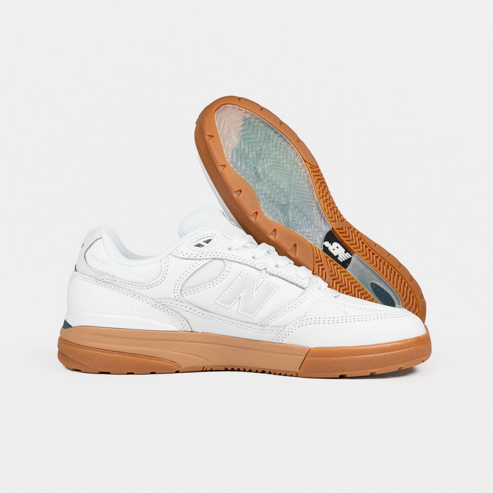 New Balance Numeric White Leather And Gum 933 Andrew Reynolds Shoes