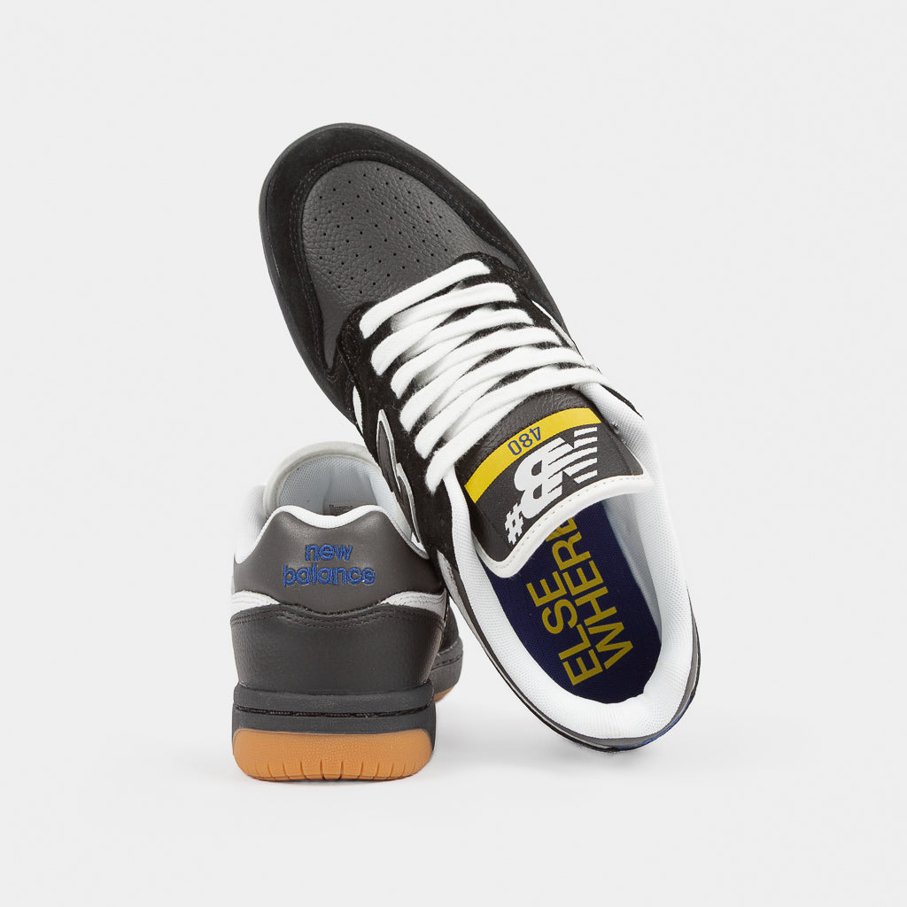 New Balance Numeric Black And White Elsewhere 480 Skate Shoes