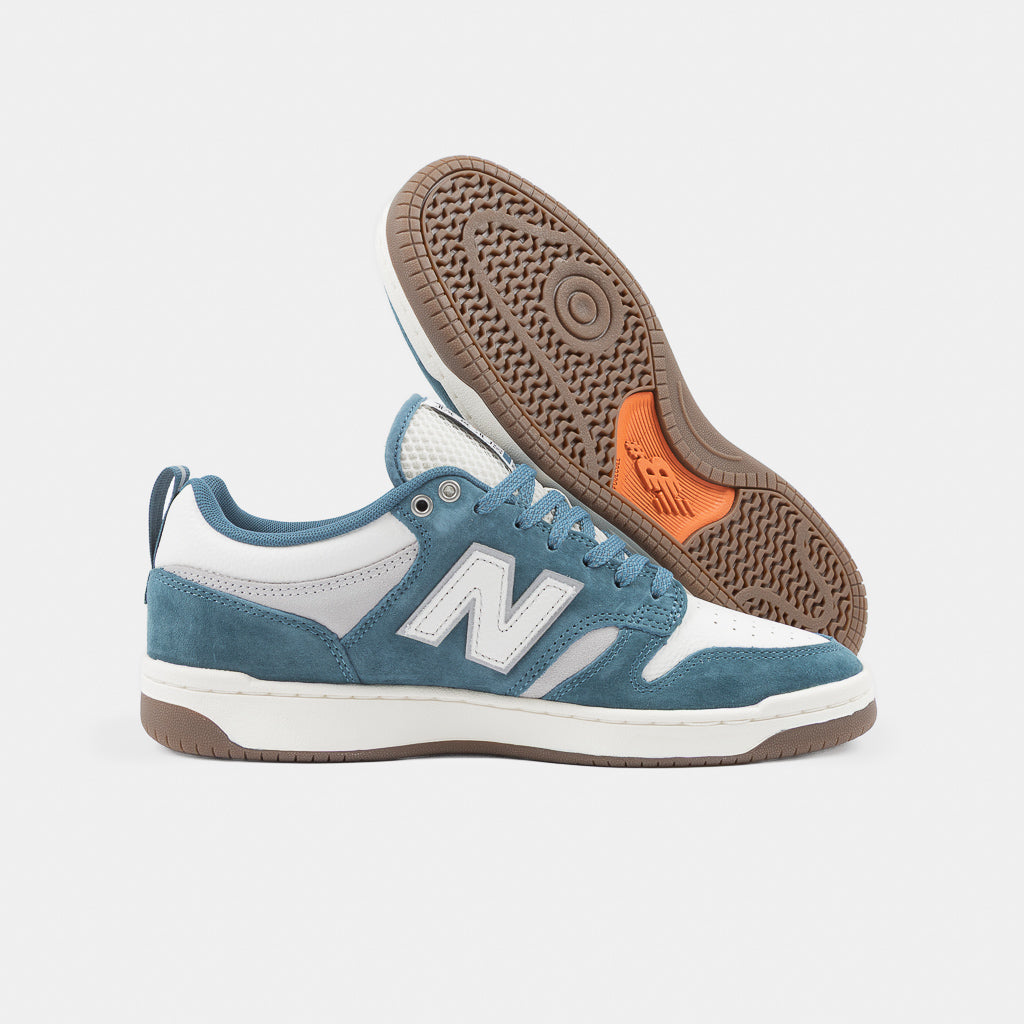 New Balance Numeric Blue And White Focus Skate Store 480 Shoes