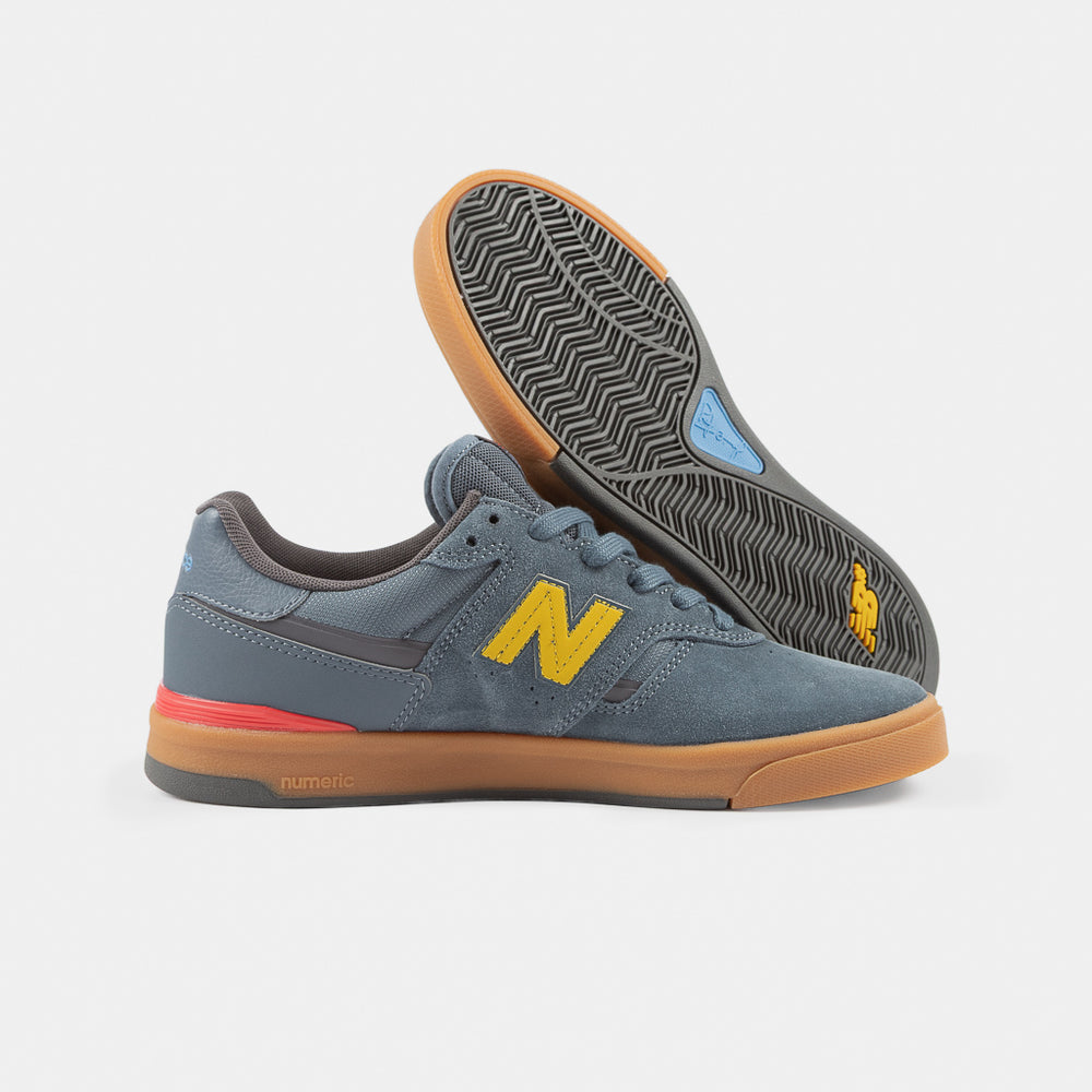 New Balance Numeric Shadow Blue And Gum Jamie Foy 306 Cup Skate Shoes