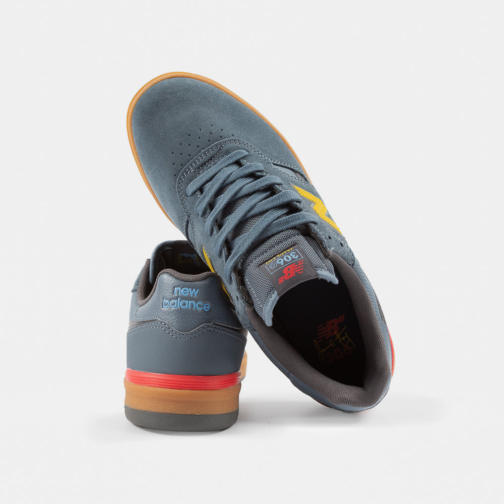 New Balance Numeric Shadow Blue And Gum Jamie Foy 306 Cup Skate Shoes