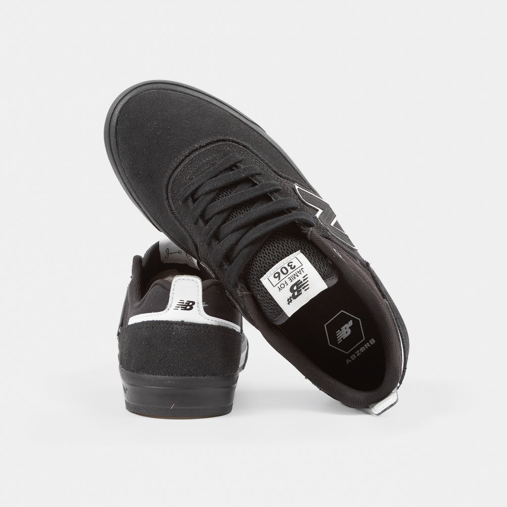 New Balance Numeric Jamie Foy 306 All Black Suede Skate Shoes