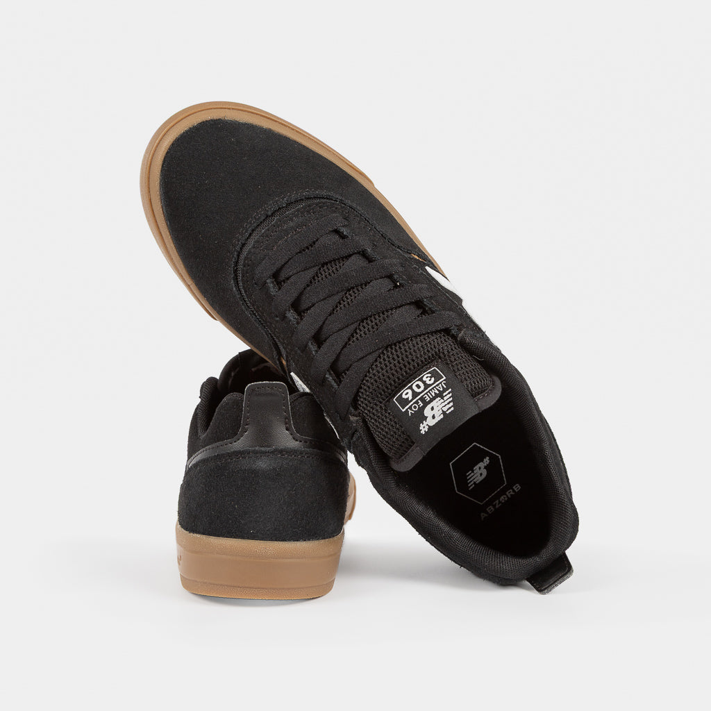 New Balance Numeric - Jamie Foy 306 Shoes - Black / White / Gum