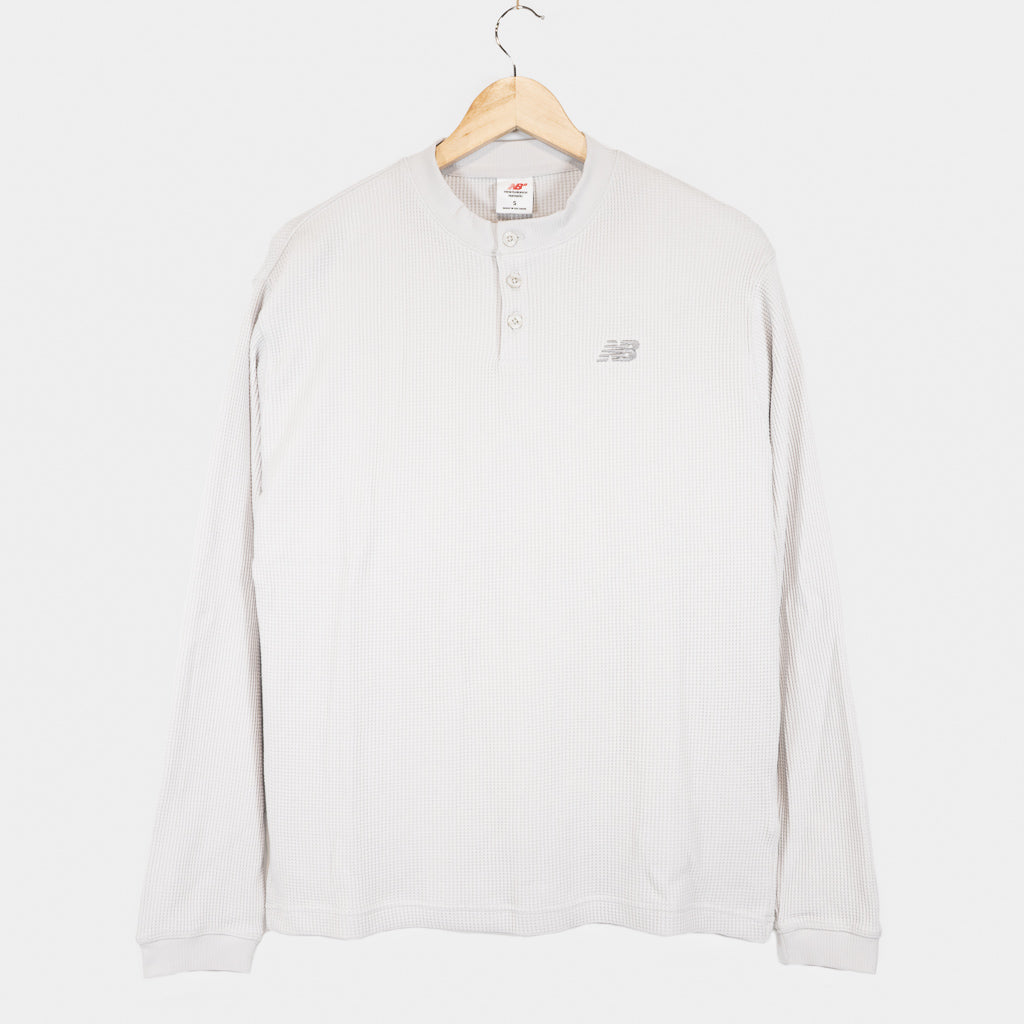 New Balance Numeric Grey Matter Numeric Waffle Knit Long Sleeve Henley