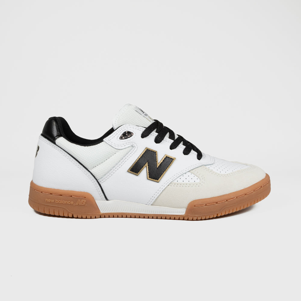 New Balance Numeric White And Gum Tom Knox 600 Shoes