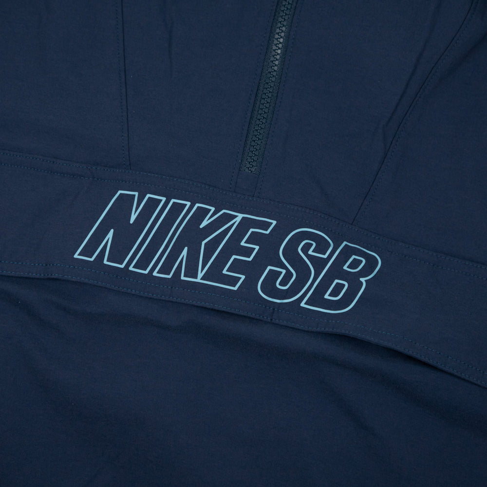 Nike SB Armory Navy Anorak Skate Jacket Front Print